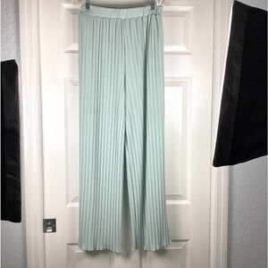 Donna Karan New York Womens Pleated Wide-Leg Mint green M Flowy Wedding Cocktail